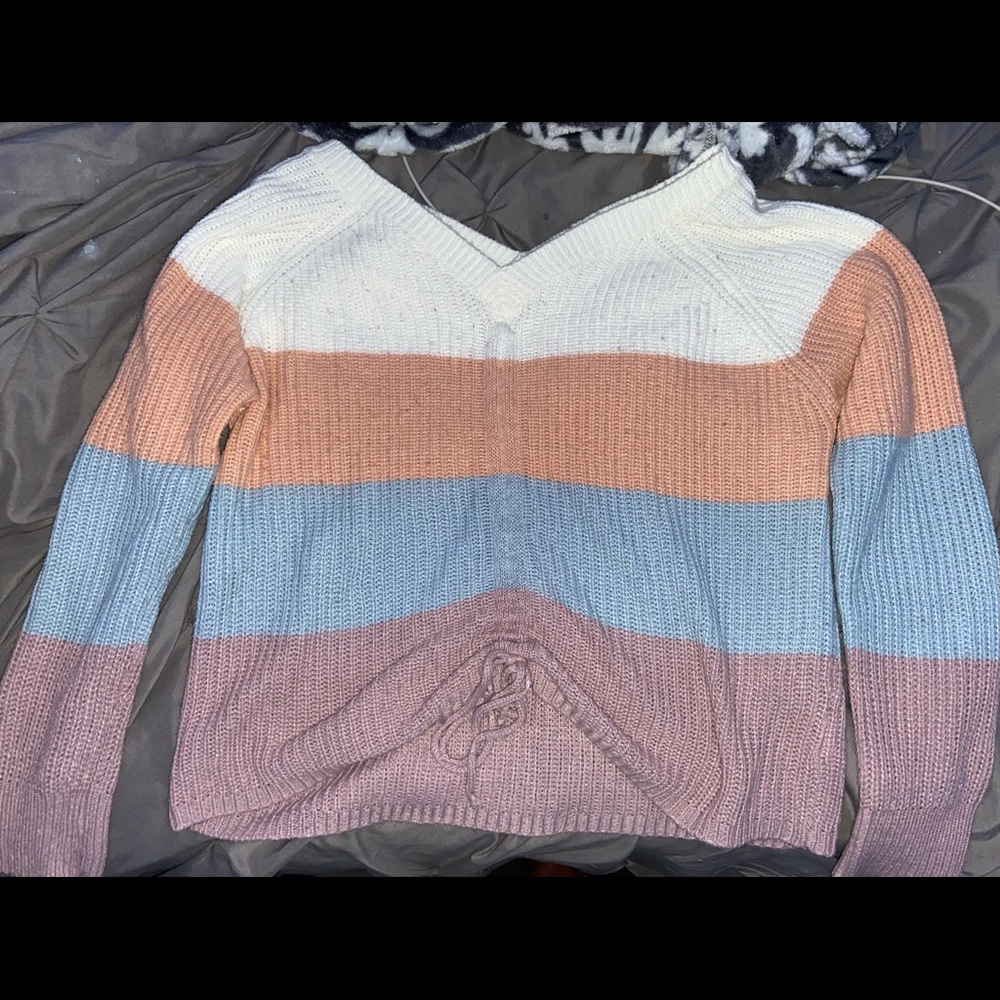 Knitted multicolor sweater from Bangladesh